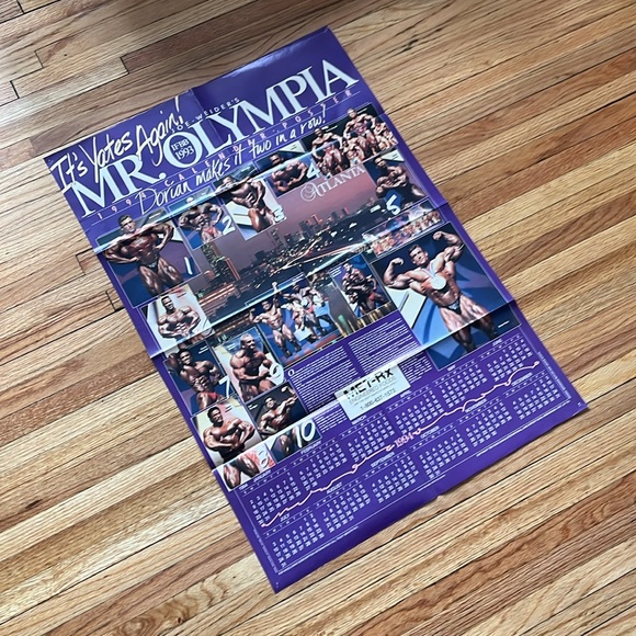 Vintage MuscleMag Calendar Poster / 1993 / Muscle Magazine - Picture 2 of 7